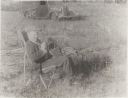Albert Sitting With Camera