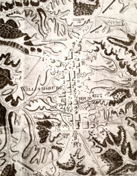 Rochambeau Military Map of Williamsburg, Virginia      