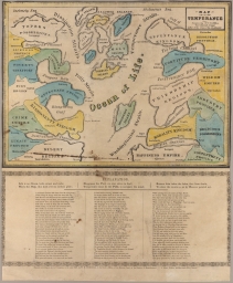 Map on Temperance Designed by W. M. Murrell The reformed Cruiser Author of the Cruise of the Columbia &c.