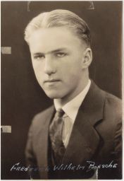 Portrait photograph of Frederick William Boesche, class of 1927