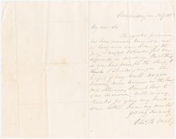 Letter from Charles B Meek to Enos T Throop