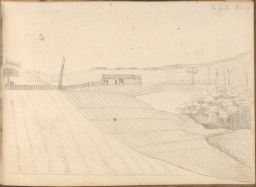 Sketch of Barn and Field
