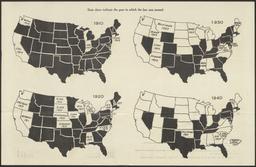 U.S. Maps showing the States having Sterilization Laws [map]	