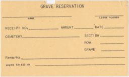 Grave Reservation Form