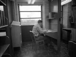 Mann Library - Man at desk