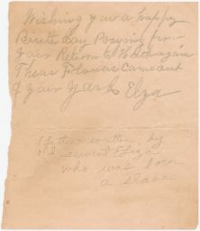 part of Two bills of sale for slaves, plus notes and photographs