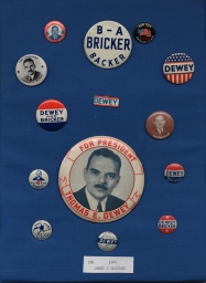 Dewey-Bricker Campaign Buttons, ca. 1944