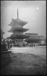 View of pagoda at Aguchi shrine, Sakai, Osaka, Japan