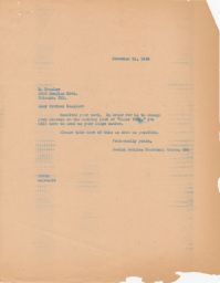 JPFO to N. Kessler about Lodge Numbers for Magazine Delivery, November 1946 (correspondence)