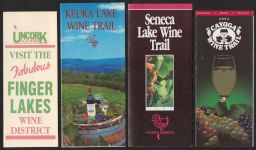 Brochures for New York wine trails.