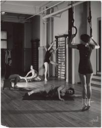 Cornel women exercising in gym