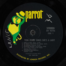 Tom Jones sings she's a lady