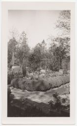 Ralph Hanes estate, courtyard and garden.