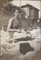 Janice Biala in swimsuit