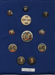 Bryan-Stevenson and Bryan-Kern Campaign Buttons, ca. 1900-1908