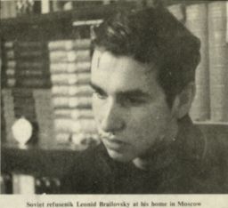 Leonid Brailovsky at home in Moscow, news photograph