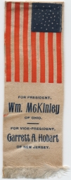 McKinley-Hobart Campaign Ribbon, ca. 1896