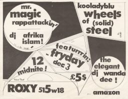 Roxy, Dec. 3, 1982