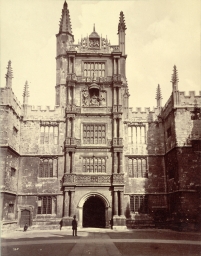 The Tower of the Five Orders, as viewed from the Schools Quad of the Bodleian Library.