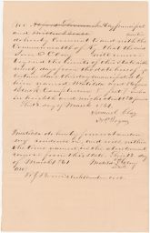 Slave manumission signed by Matilda with an "X". She promises to leave Kentucky within 90 days