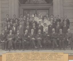 Portrait photo of faculty and students of Cornell Medical College