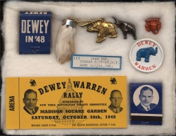 Dewey-Warren Campaign Items, ca. 1948