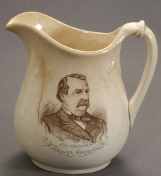 Cleveland-Thurman Ceramic Portrait Pitcher, ca. 1888
