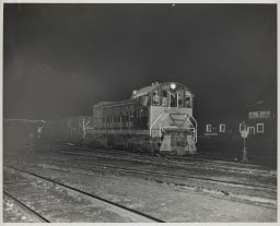 Night Shot of Southern Pacific Railroad Unit 1538