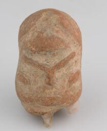 Head fragment of solid figurine or lug to unspecified vessel
