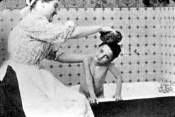 Woman Bathing Boy