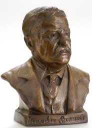 Theodore Roosevelt Commemorative Metal Bust, 1921