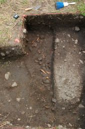 Large Outdoor Firepit (Feature 6) at the White Springs Site During Excavation