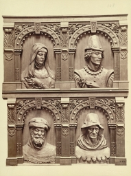 Carvings of Heads in an Arcade from Windsor 