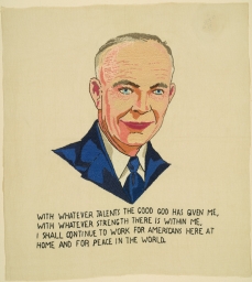 Eisenhower Portrait Needle Painting