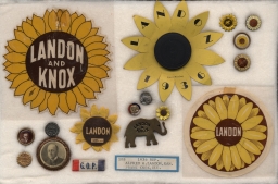 Landon-Knox and Philander Knox Campaign Items, ca. 1908-1936