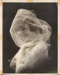Photo of Doris Kenyon in a veil.