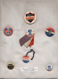 MacArthur Campaign Buttons and Badges, ca. 1948-1952