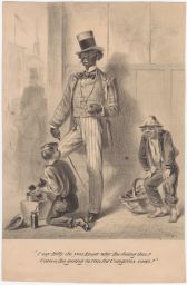 Reconstruction period print satirizes African American