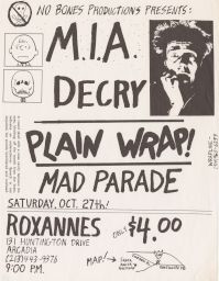 Roxanne's, 1984 October 27