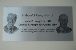 Knight Recognition Plaque