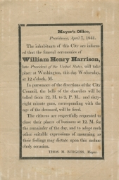 Funeral Ceremonies of William Henry Harrison