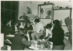 Lucia Valeska and others at a gathering