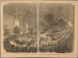 Grand Torchlight Procession of the Wide-Awake Clubs in the City of New York