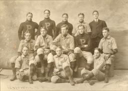 Baseball, 1899 University team, group photograph