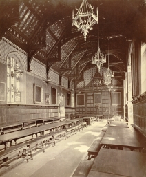 Cambridge. St. John's College, Dining Hall (Interior)      