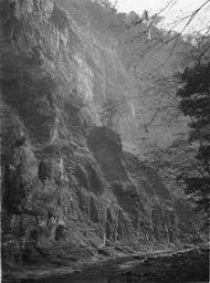 Taughannock Gorge 1924-1925, Buttresses etc. lateral cutting