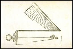 Come con un nuovo instrumento si possino sapere le quantita delle scarpe dell muraglie, secondo la inventione di Jacomo Castriotto. (from Barbaro, Perspective)