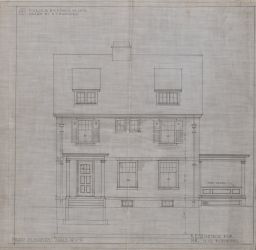 Residence for Mr. G. G. Robbins - Front Elevation
