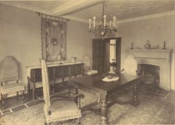 Irving F. Impink Residence - Interior, table and chair
