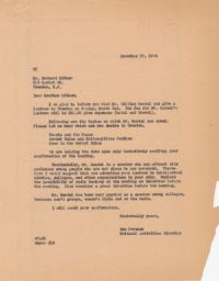 Sam Pevzner to Bernard Offner about Speaker, December 1946 (correspondence)